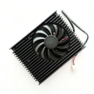Módulo de Disipador de Calor de Aluminio Compuesto Anodizado en Negro con Ventilador de Refrigeración Activo para CPU Pequeña, GPU, Chip Gráfico, Dispositivo Integrado OEM - Product Image 2