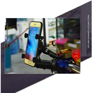 Supporto per telefono cellulare ricaricabile per moto comodi accessori per moto ABS porta cellulare