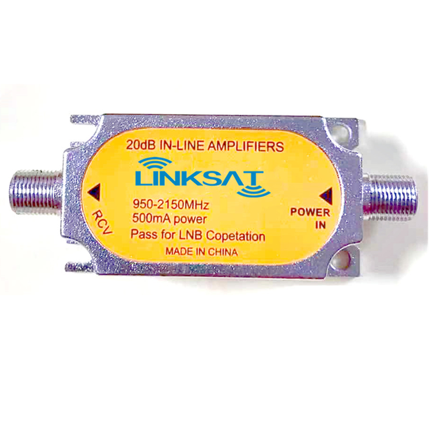 950-2150 MHz Satellite Indoor TV signal CATV Amplifier in Line 20dB