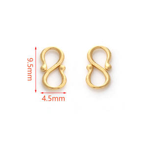 10 adet/torba 18K gerçek altın kaplama S <span class=keywords><strong>M</strong></span> toka konnektörler paslanmaz çelik balıkçılık toka kanca DIY el yapı<span class=keywords><strong>m</strong></span>ı takı aksesuarları için - Product Image 3