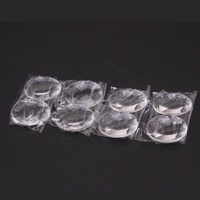 Lunettes 3D personnalisables à double lentille convexe, lentilles sphériques optiques en PMMA acrylique de 25 mm, lentilles plan-asphériques en carton VR, OEM