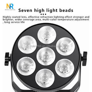 Blanc chaud et froid 7*50W COB LED Par Light Aluminium Flat 7 Eyes <span class=keywords><strong>Peaky</strong></span> <span class=keywords><strong>Blinders</strong></span> Audience Flat Cob Par Light Type Follow Spot Lights - Product Image 4