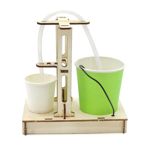 Dispensador de agua automático de madera, modelo de kit de bricolaje, juguete de experimento científico para niños, educación STEM, aprendizaje de 7 a 9 años - Product Image 4