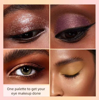 Palette de fards à paupières mats et scintillants 18 couleurs, marque privée, haute pigmentation, waterproof, végan, poudre pressée, maquillage pour les yeux, personnalisable