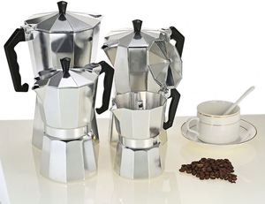 Cafetière Moka Classique Italienne en Aluminium de Haute Qualité avec Valve à Pression, Compatible Induction, Écologique et Sans BPA - Product Image 4