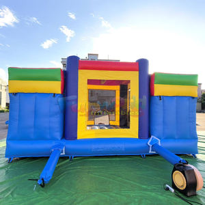 Commercial grade <b>inflatable</b> bouncer combo bounce <b>house</b> with dual slide outdoor bouncy castle for kids - Product Image 5