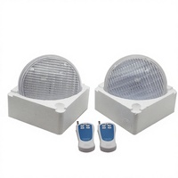 Lampe LED RGB en fibre de verre pour piscine, 178 mm, 8 W, boîtier PC, étanche IP68, télécommande, pour piscine enterrée (OEM/ODM)