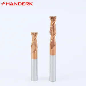 HANDERK 2F a gambo dritto Endmill Set Hrc55/65 fresatura Keyway taglio per strumento CNC