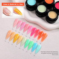 Gel de construction autolissant HEMA TPO-Free 36 couleurs pour extension d'ongles, gel durcissant pour extension d'ongles, vente en gros