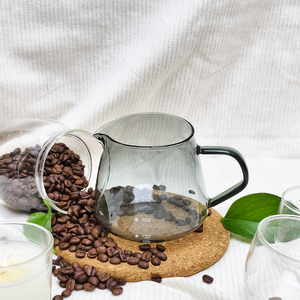 Petite cafetière à expresso en verre manuelle et portable et pot à expresso écologique pour la maison, le bureau et les cafés - Product Image 3