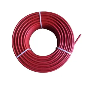 Kabel surya 16mm2 dengan pengikat kabel sertifikat TUV H1Z2Z2-K konduktor tembaga fleksibel kabel surya 6mm2 warna hitam dan merah