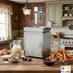 Machine à churros électrique pour les activités de carnaval et les banquets de mariage - Conception intégrée en acier inoxydable, machine haute puissance - Product Image 1