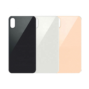 Cubierta trasera de teléfono móvil barata al por mayor Panel de cristal con agujero grande y carcasa trasera de batería para <span class=keywords><strong>iPhone</strong></span> <span class=keywords><strong>XS</strong></span> Garantía de 1 año - Product Image 1