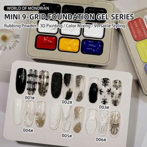 Mondrian เจลทาเล็บแบบมีไฟ LED ติดเล็บแบบสามมิติแบบฝรั่งเศสเพื่อความผ่อนคลายในการทำเล็บมือ - Product Image 3