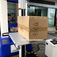 Machine d'essai d'impact pour emballages conformes ISTA ASTM ISO, testeur de chute libre à double aile pour boîtes d'emballage