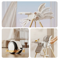 Chaise haute compacte portable conception facile à plier chaise à bascule et à manger pour bébé réglable meubles multifonctionnels pour bébé