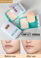 Poudre Compacte Matifiante et Contrôle du Sébum Menow F14005 OEM/ODM Marque Privée Étanche Fond de Teint Correcteur de Pores Usine