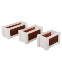 Rectangle de rue sur mesure pots de jardinières pour arbres extra larges pot de plantes de jardin en bois jardinière haute d'extérieur