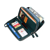 Dompet Zipper PU Matte Solid dengan Logo Custom, Dompet Tangan Wanita Buatan Tangan, Ringan, Portabel, Organizer Harian untuk Grosir