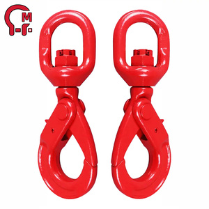 ตะขอเกี่ยวแบบหมุนได้ HLM Alloy Rotary Self-locking Hook หมุนได้ 360 องศา ผลิตจากวัสดุฟอร์จ ช่วยเพิ่มความปลอดภัยในการยก ป้องกันการบิดงอของ<span class=keywords><strong>สลิง</strong></span> เหมาะสำหรับยกชิ้นงานหนักในที่สูง - Product Image 2