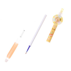 Stylo effaçable mignon avec roue rotative, design de plateau tournant pour les choix alimentaires quotidiens, recharge, écriture fluide, encre bleue pour l'école - Product Image 2