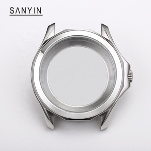 Boîtier de montre en acier inoxydable 316L 9015, personnalisé OEM, 43,65 mm, verre saphir poli CNC pour fabricants de pièces de montres 8215 - Product Image 1