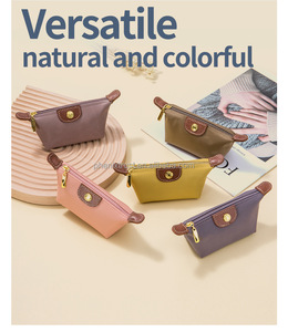 High Quality Waterproof <strong>Nylon</strong> &amp; <strong>Genuine</strong> Leather Characters Pattern Zipper Closure Fashion Cosmetic Bag and Case - Product Image 2