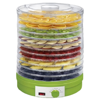 Déshydrateur alimentaire électrique portable en acier inoxydable à 5 niveaux pour fruits et légumes, machine de conservation domestique