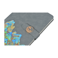 Cahier scolaire personnalisé multicolore 100 feuilles avec fermoir métallique, cadeau souvenir, fabricant de cahiers