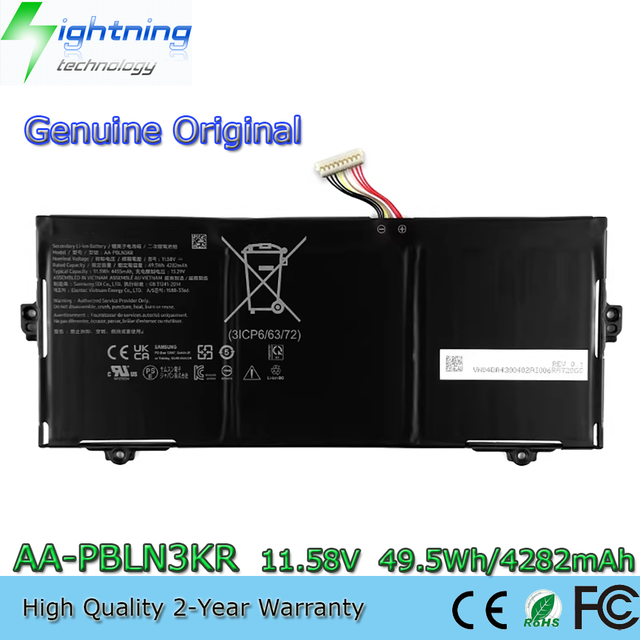 New Genuine AA-PBLN3KR 3ICP6/63/72 OEM Original Laptop Battery for Samsung Laptop