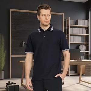 เสื้อโปโลถักสำหรับผู้ชาย แขนสั้น ผ้าคอตตอนผสม สวมใส่สบาย คอปก สปอร์ต ระบายอากาศได้ดี ทรงปกติ น้ำหนัก 200 กรัม ผลิตในสหรัฐอเมริกา - Product Image 2