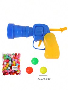 New Arrival 2023 Đàn Hồi Bóng Súng Bắn Súng Với 3Pcs Ping Pong Bóng Mèo Con Chó Thông Minh Tương Tác Đồ Chơi Bóng - Product Image 3