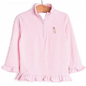 Précommande Boutique Coquette arcs chien mignon bébé fille pull à fermeture éclair <span class=keywords><strong>nouveau</strong></span> Design enfants pull à fermeture éclair soeur manches longues petit haut - Product Image 2