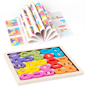 Vendita calda rompicapo giocattolo puzzle <span class=keywords><strong>intelligenza</strong></span> 3d caramelle Puzzle <span class=keywords><strong>gioco</strong></span> Montessori educativi per bambini blocchi di legno puzzle per bambini - Product Image 1