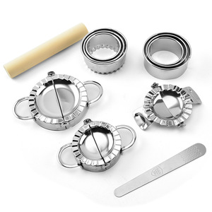 Nhà Máy Bán buôn thép không gỉ bánh bao khuôn <span class=keywords><strong>Maker</strong></span> Set Dễ dàng tự làm bánh bao lột Slicer công cụ kim loại trong Hộp bao bì - Product Image 1