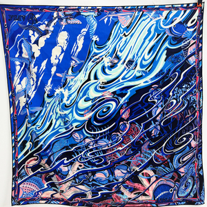 ผ้าพันคอโพลีเอสเตอร์สี่เหลี่ยมระบายอากาศได้หลากสีผ้าพันคอกีฬาลายสก๊อตลายดอกไม้ดีไซน์แบบกำหนดเอง - Product Image 6