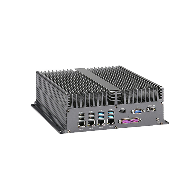 I7 Fanless Embedded Industrial PC 4LAN 6COM 10USB