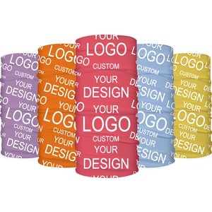 Logotipo personalizado sin costuras hombres ciclismo Tubelar Bandana cuello polaina sombreros pesca senderismo Bandana bufanda máscara facial con logotipo - Product Image 1