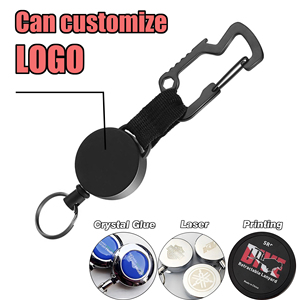 Xinxuhong P-025 biểu tượng tùy chỉnh có thể thu vào chính Reel đa công cụ Carabiner bện dây buộc ABS nhiệm vụ nặng nề <span class=keywords><strong>Yoyo</strong></span> huy hiệu Clip chủ thẻ - Product Image 3