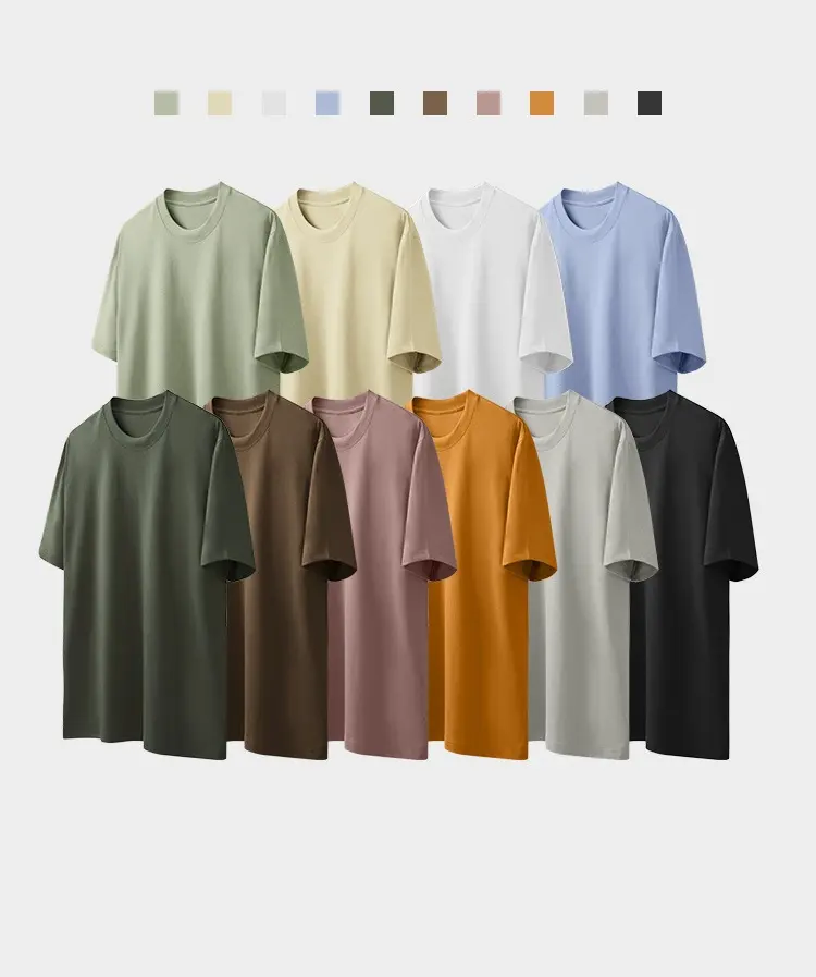 핫 세일 여름 100% 면 캐주얼 그린 컬러 남성 티셔츠 공장 도매 고품질 반팔 탑