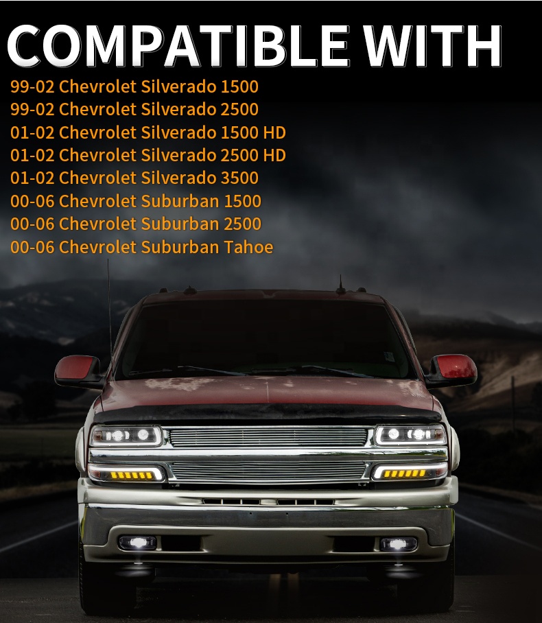 シボレー　サバーバン　タホ　c1500  アストロ  ヘッドライト　ノブ DOT SAE 1999-2002シボレーサバーバンタホ用シルバラード1500