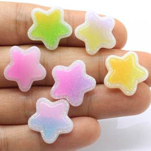 สวยนวนิยาย Glitter Star เรซิ่นลูกปัด Gradient การออกแบบที่สวยงามสำหรับหัตถกรรม DIY โทรศัพท์กรณีสติกเกอร์อุปกรณ์เสริม - Product Image 3