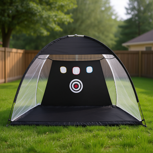 Rete da Golf D0100HADNPA 10x7ft a Maglia Singola con Telo Bersaglio Nero per Allenamento Indoor e Outdoor, Ausilio per Pratica Swing in Giardino - Product Image 2