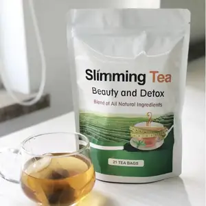 Hot Selling Private Label 100% Natural Herbal Tea 28 Days Flat Tummy Tea Detox Fat Burning Slim Detox Tea