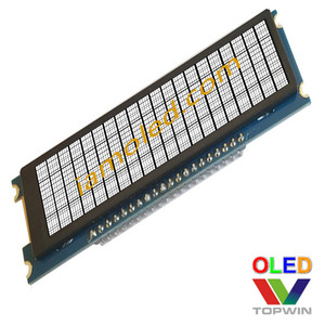2.89 ''2.89 inci 2.93 inci 20x4 karakter tipe modul display oled kuning paralel 8bit. 89'' dengan papan PCB dan bingkai besi - Product Image 2