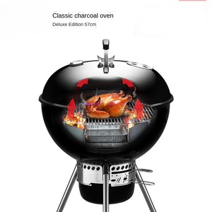Hot Sale Outdoor <b>Camping</b> Garden Black Kettle Outdoor Charcoal Barbecue grill - Product Image 3