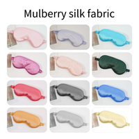 Masque de sommeil en soie et satin 100 % soie de mûrier, bleu foncé, personnalisable, réutilisable, avec logo – Vente en gros