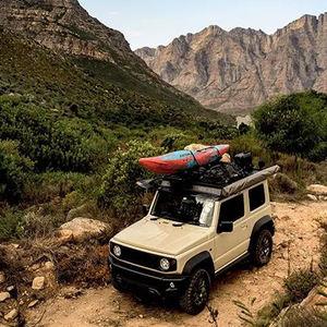 <span class=keywords><strong>Para</strong></span> Suzuki Jimny 2018 + <span class=keywords><strong>3</strong></span> <span class=keywords><strong>puertas</strong></span> acero aluminio 4x4 todoterreno vehículo piezas fabricante venta al por mayor coche techo portaequipajes Frontrunner - Product Image 4