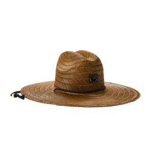 Chapeau de paille Homburg sur mesure pas cher avec logo personnalisé pour activités de plein air, voyage, décontracté, sauveteur, surf, safari - Product Image 1