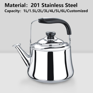 Nuovo personalizzato 201 in acciaio inox a induzione teiera-fischiante bollitore per il tè - Product Image 2